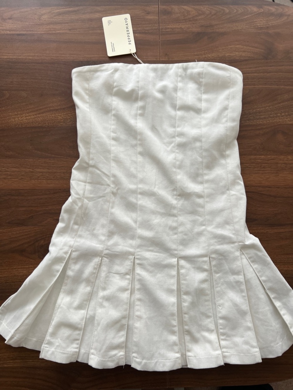 Peppermayo Saving Hearts Linen Mini Dress